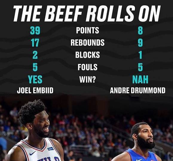 恩比德统治禁区空砍豪华数据,76人憾负热火遭赛季首败  恩比德统治禁区空砍豪华数据,76人憾负热火遭赛季首败